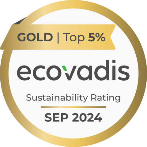 Gold medal Ecovadis 2024